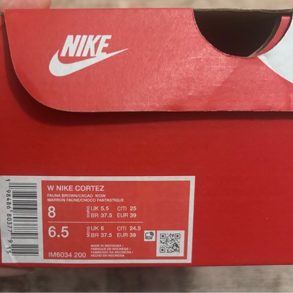 Nike Fauna Brown Cortez Sneakers - Picture 5 of 6